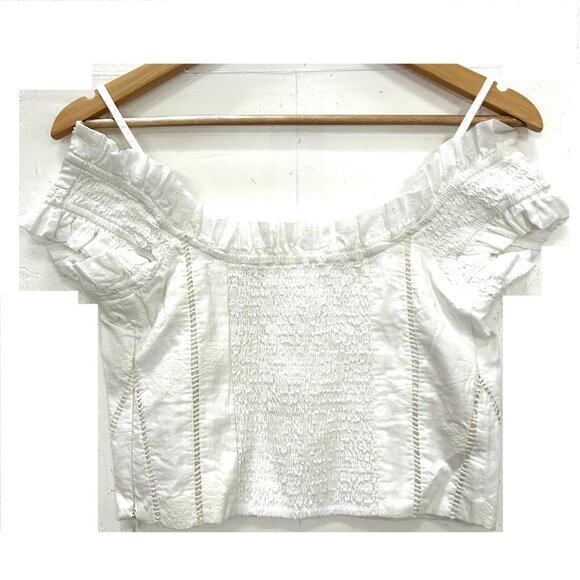 Anthropologie Off Shoulder Corset Top Size 6 - Picture 6 of 9